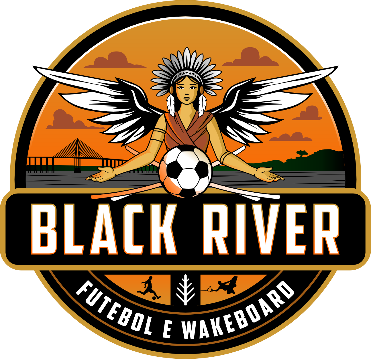 Logo da Associação Esportiva Black River